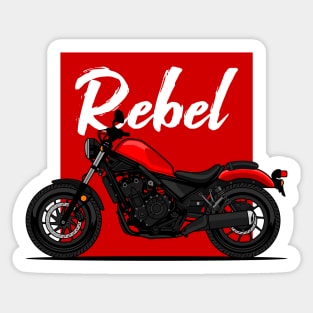 Red Rebel 500 Art Sticker
